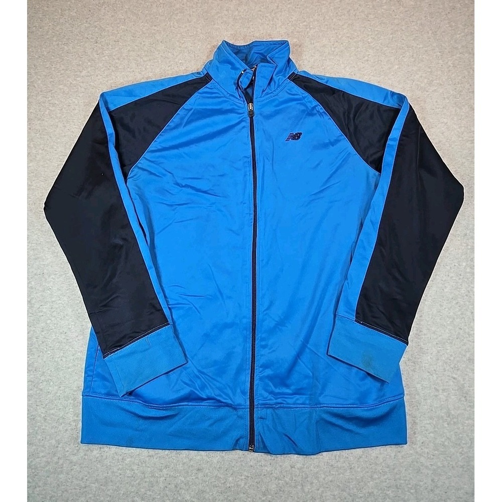 New Balance Boys Size XL 16/18 Track Jacket Athletic Training Tracksuit Top Blue